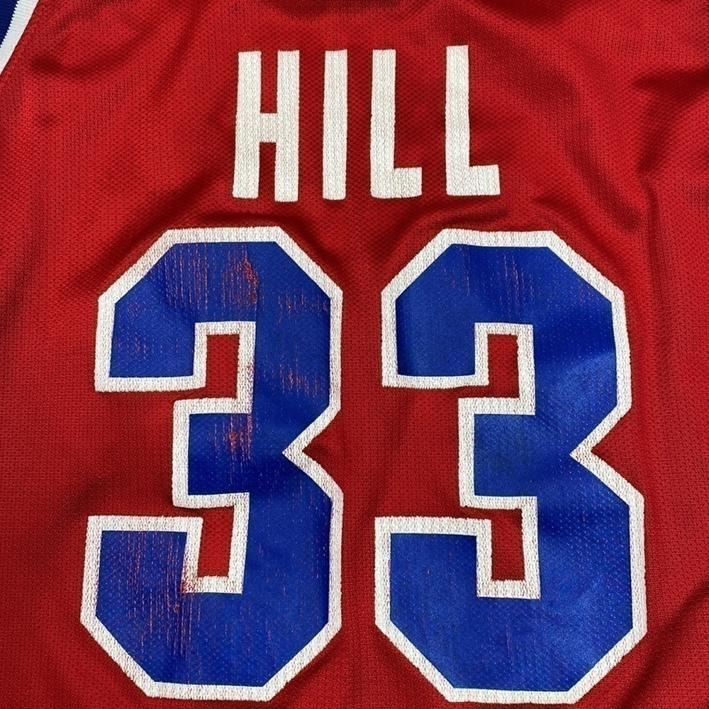 Vintage Champion Detroit Pistons Grant Hill Jersey Size 44 - Picture 5 of 8